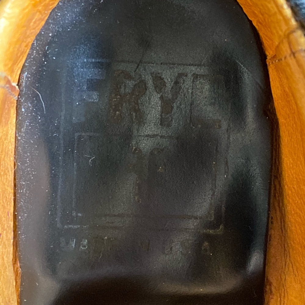 Frye Black Leather Mules with Silver Accents - Picture 6 of 8